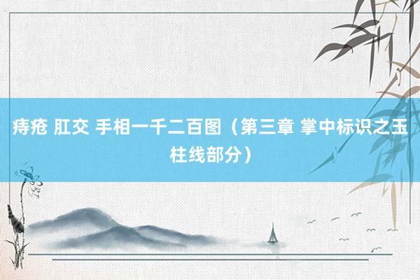 痔疮 肛交 手相一千二百图（第三章 掌中标识之玉柱线部分）